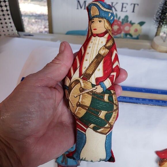 3 Vintage Christmas Tree Soldier Ornaments Drummer Boy Holiday - Picture 10 of 10